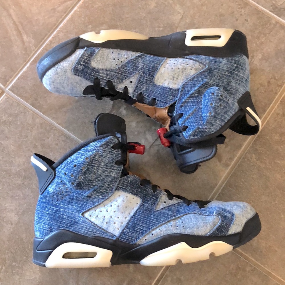 Nike Jordan 6 Retro Washed Denim I Mens Size 8